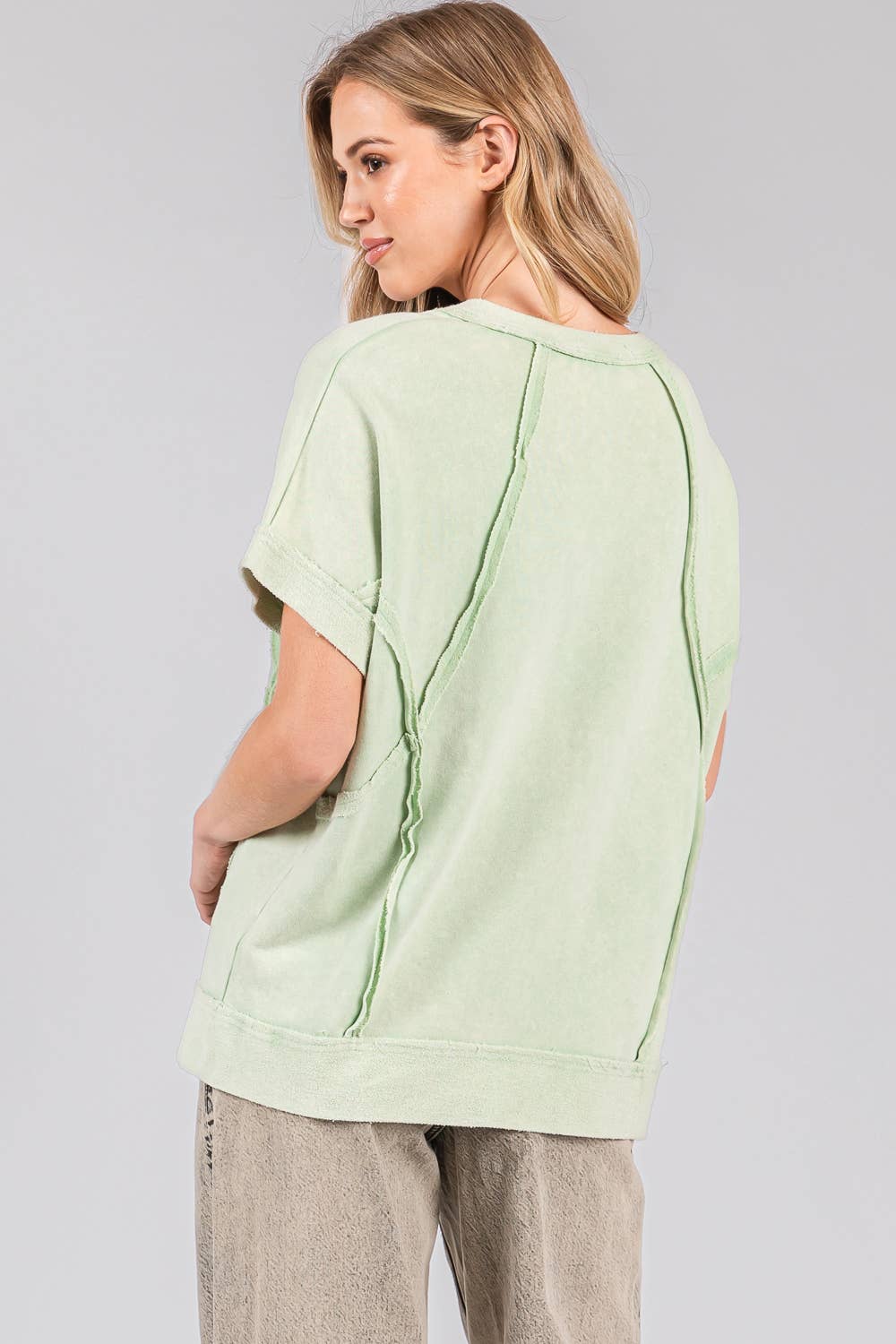 MINERAL WASH VINTAGE SEAM TEE