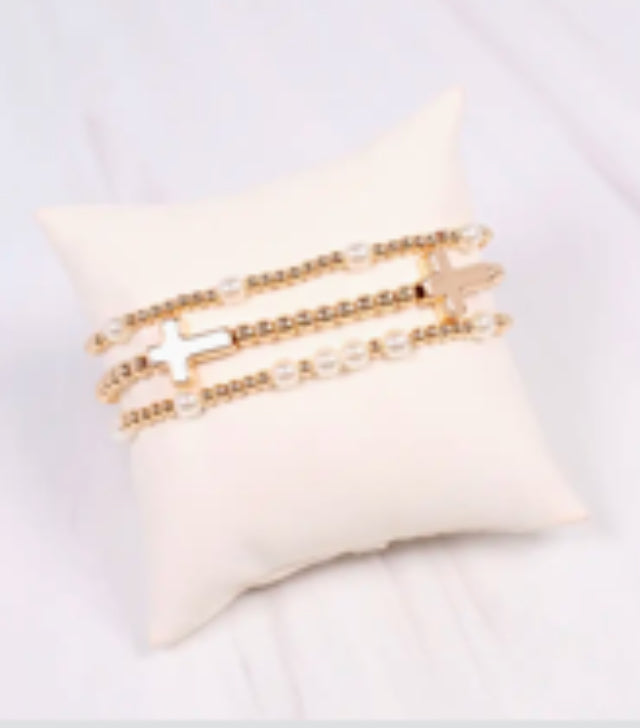 Gold Cross Stack