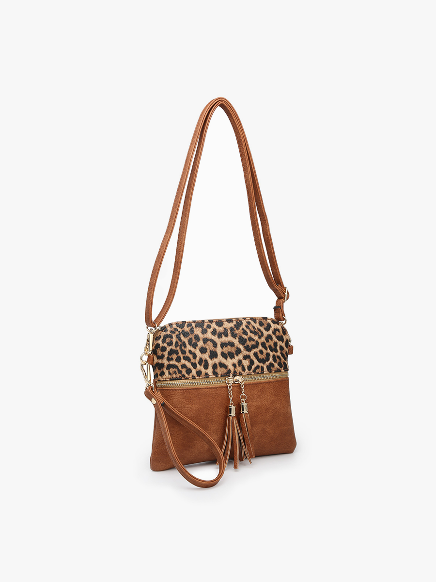 Tara Double Zip Crossbody Bag/Wristlet for Women