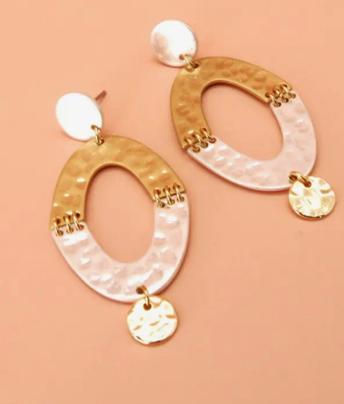 Oval Drop Earrings