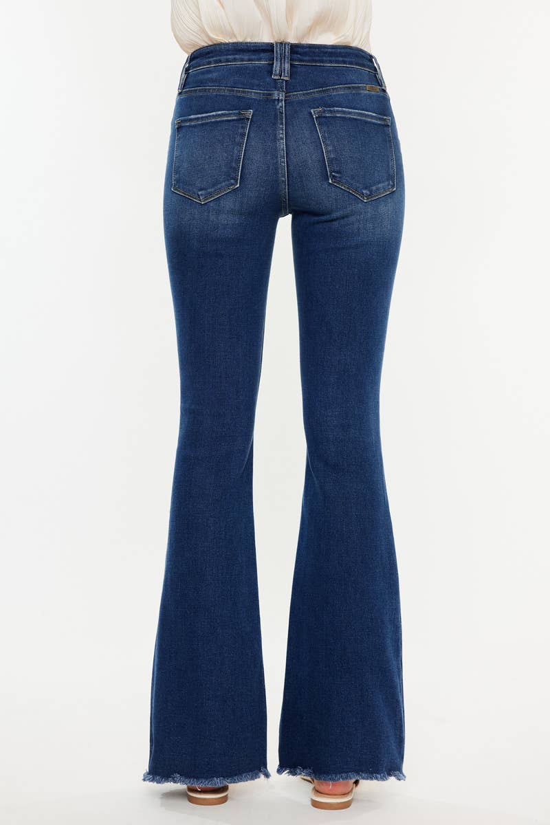 Dark High Rise Bootcut Jeans