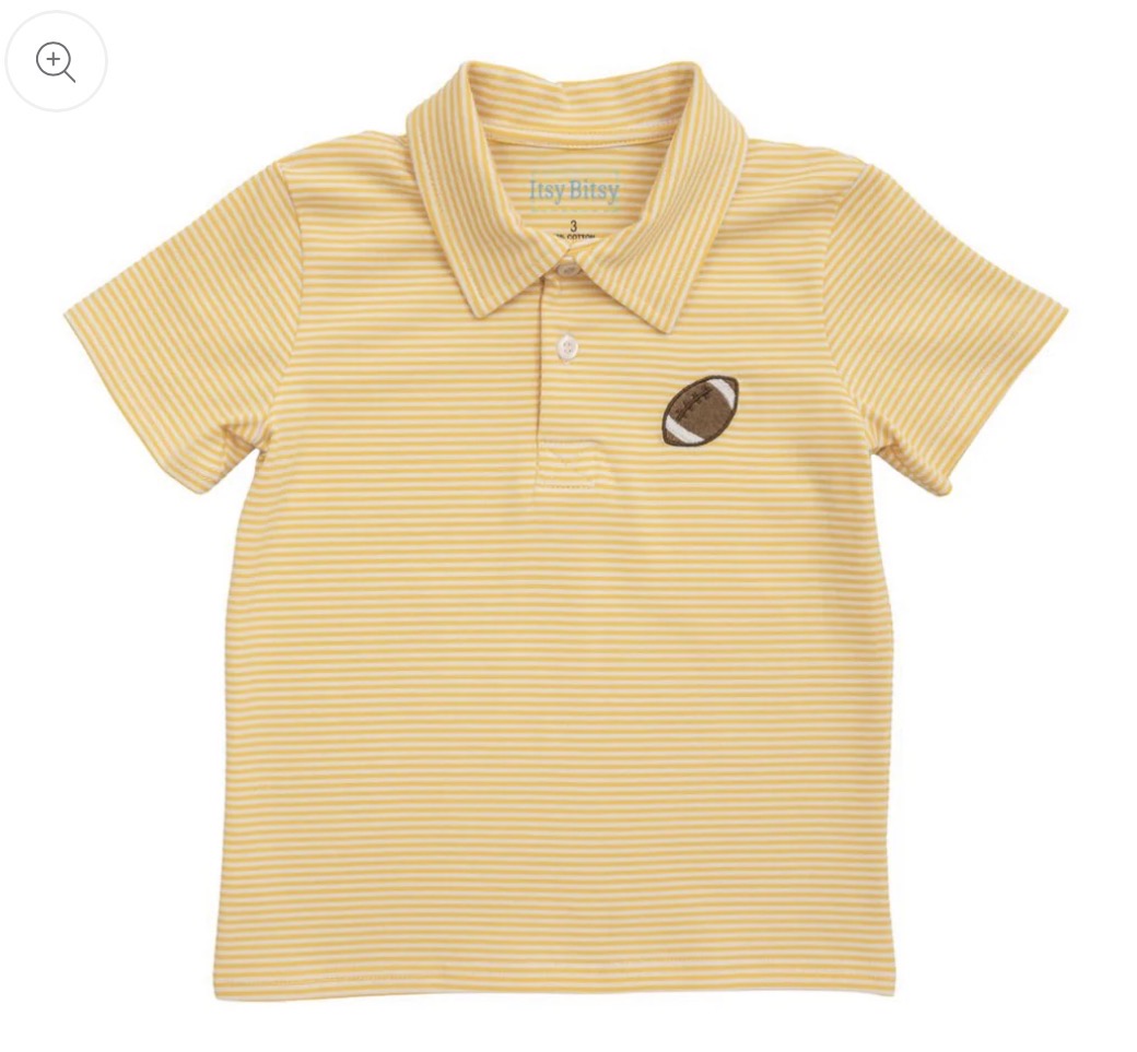 Back to School Football Polo Top