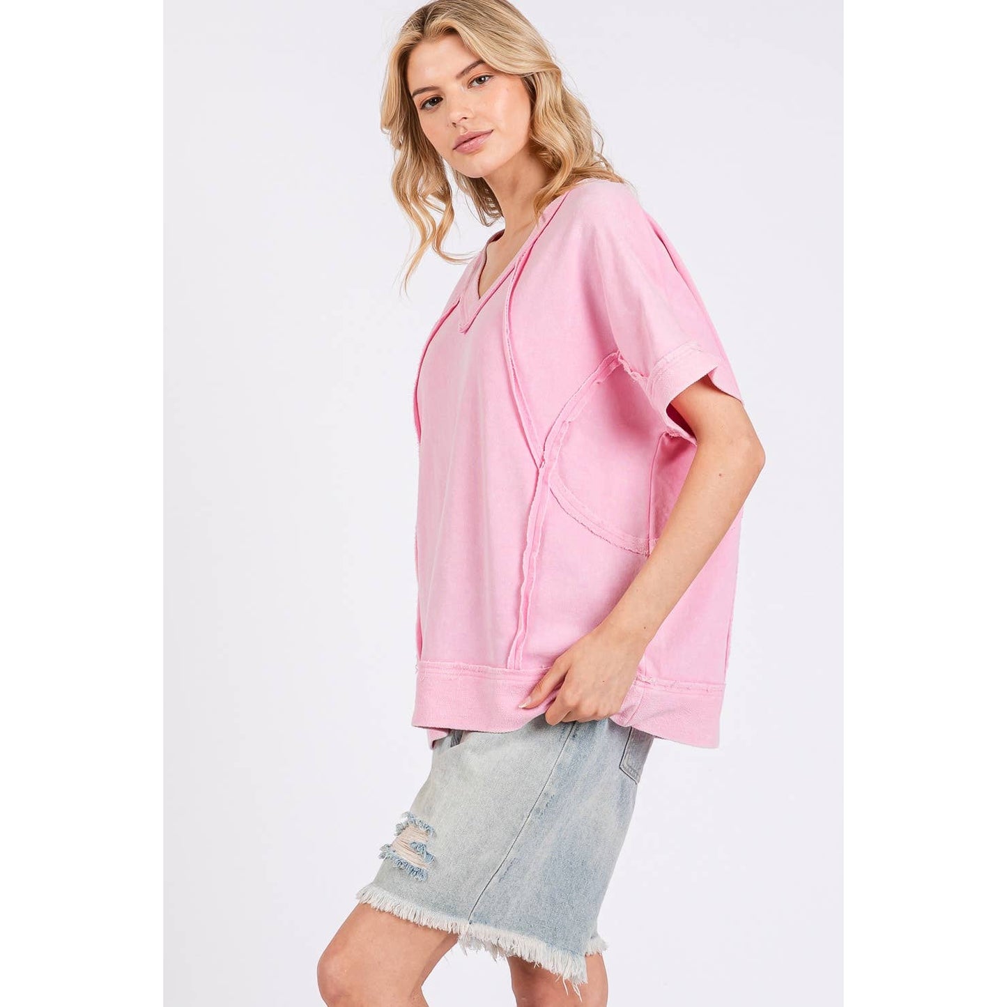 MINERAL WASH VINTAGE SEAM TEE