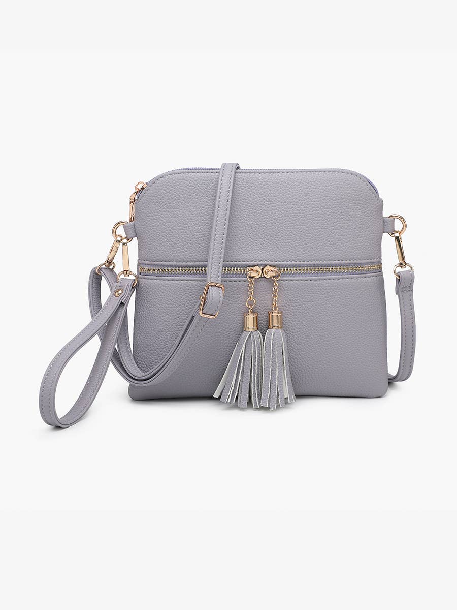 Tara Double Zip Crossbody Bag/Wristlet for Women