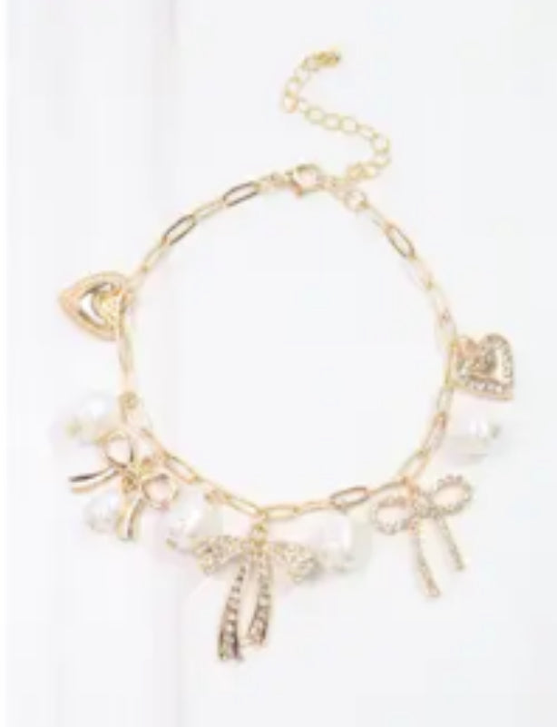 Bow Charm Bracelet