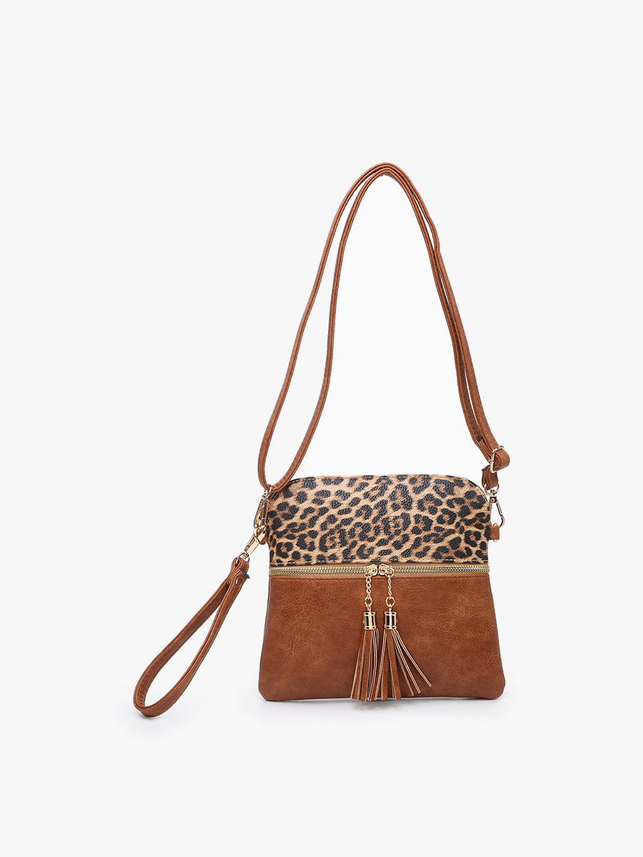 Tara Double Zip Crossbody Bag/Wristlet for Women
