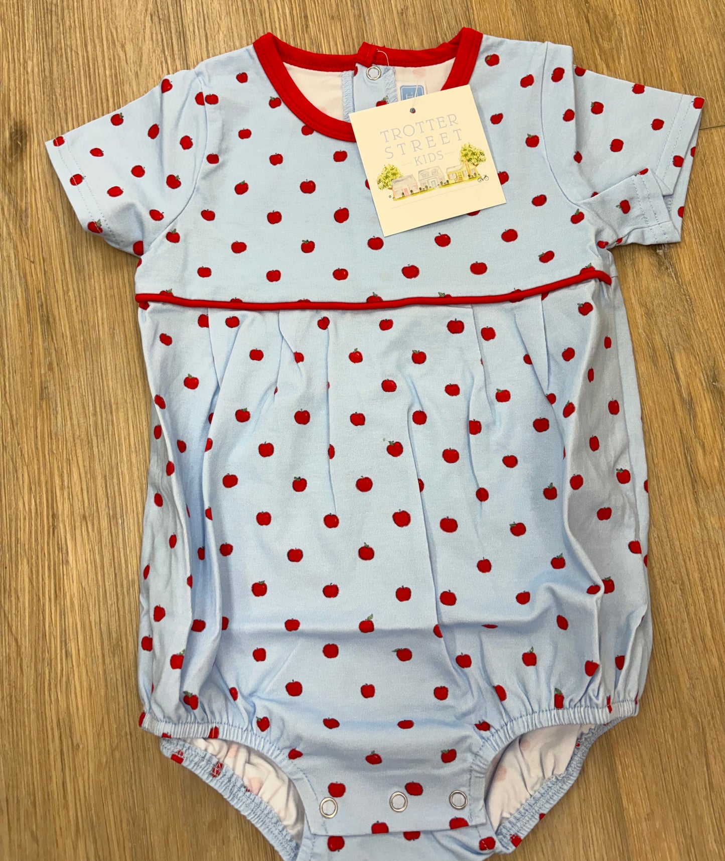 Blue Apple Print Bubble