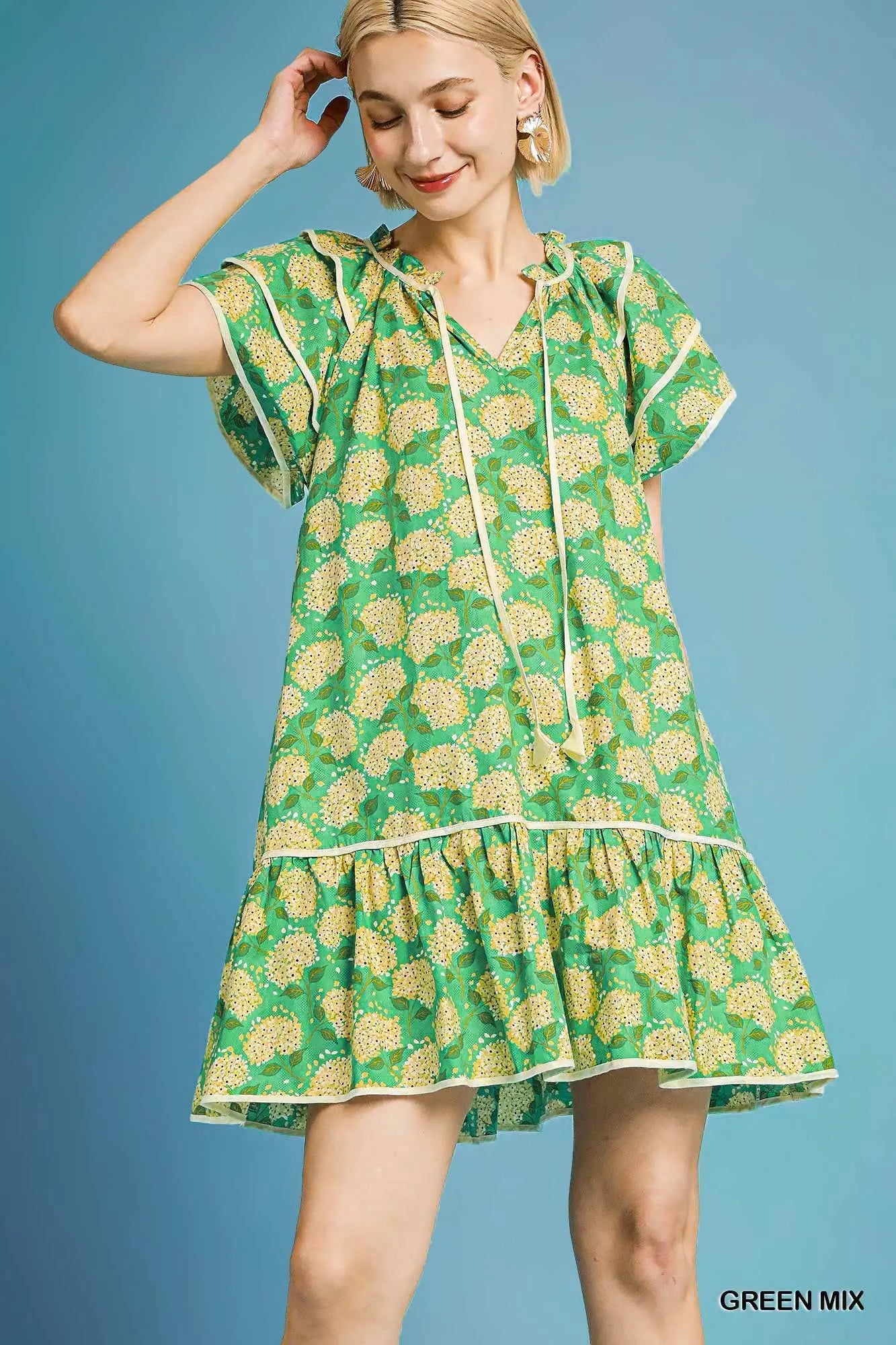 Green Tiered Dress