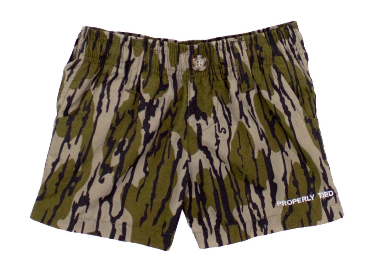 Boys Mallard Shorts Mossy Oak Original Bottomland