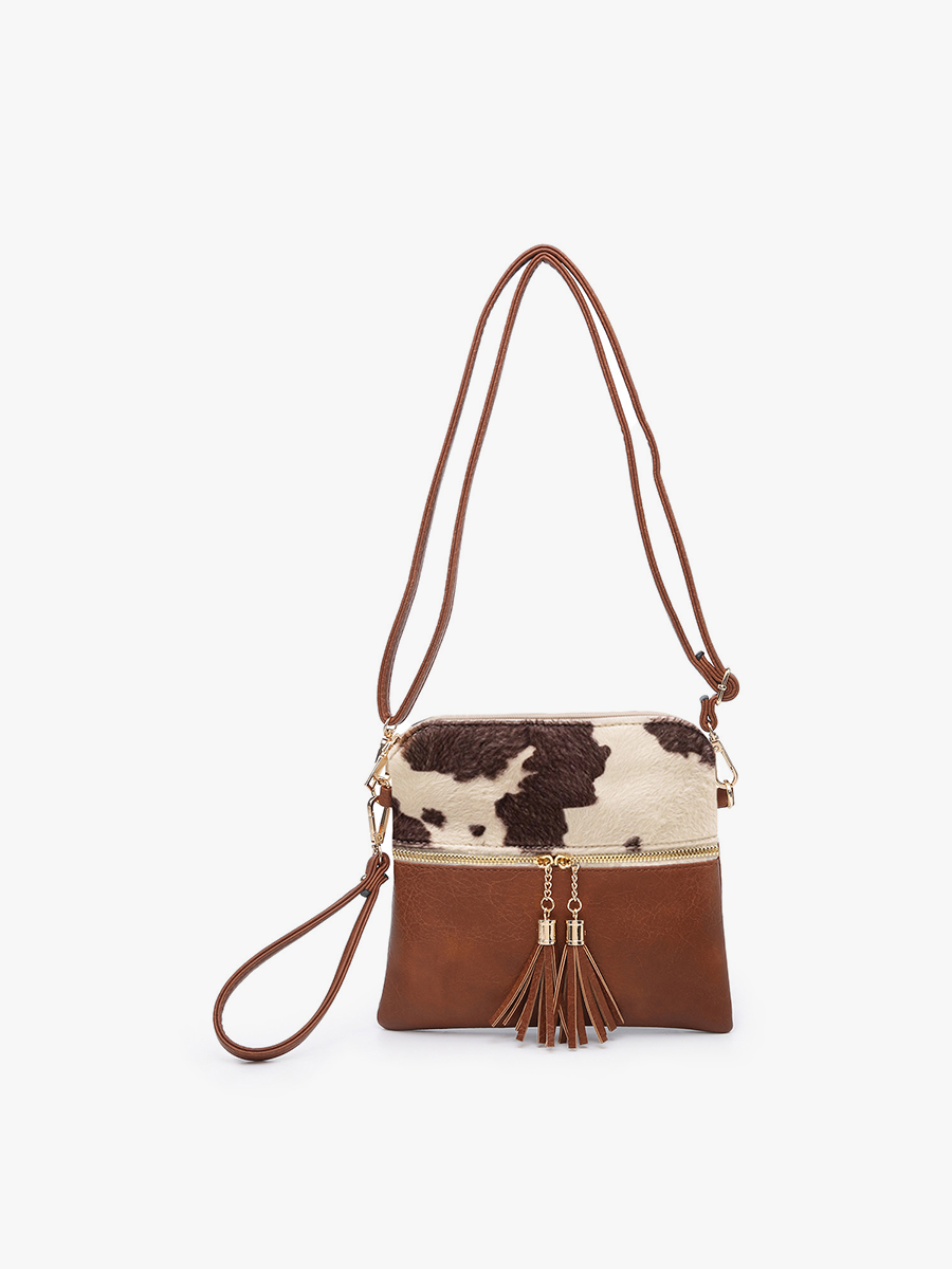 Tara Double Zip Crossbody Bag/Wristlet for Women