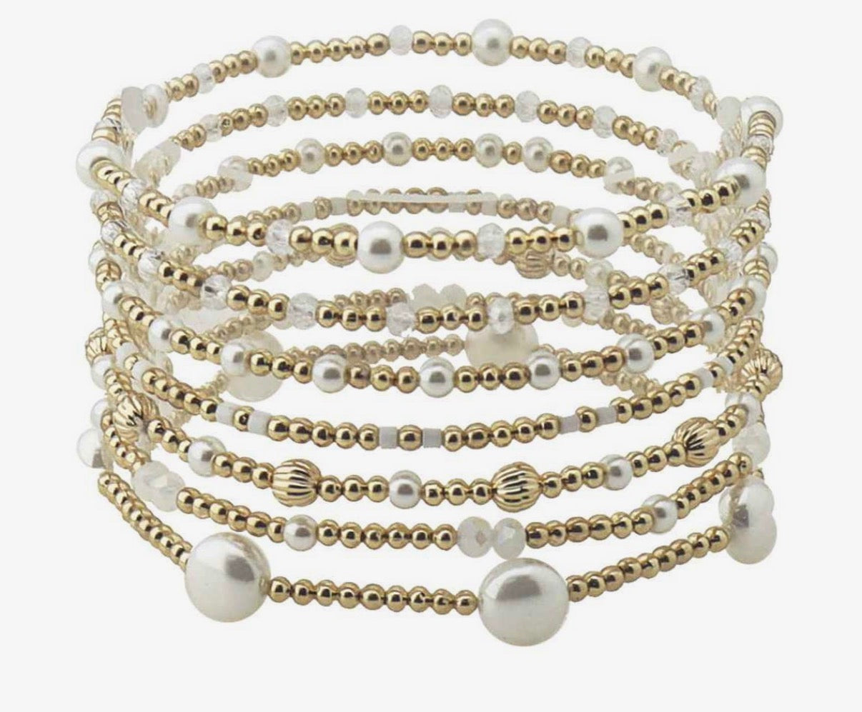 Set Of 7 Beaded Bracelet Set
