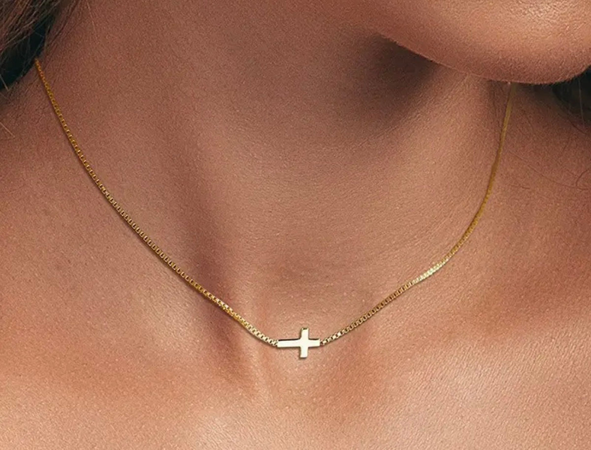 Gold Cross Necklace