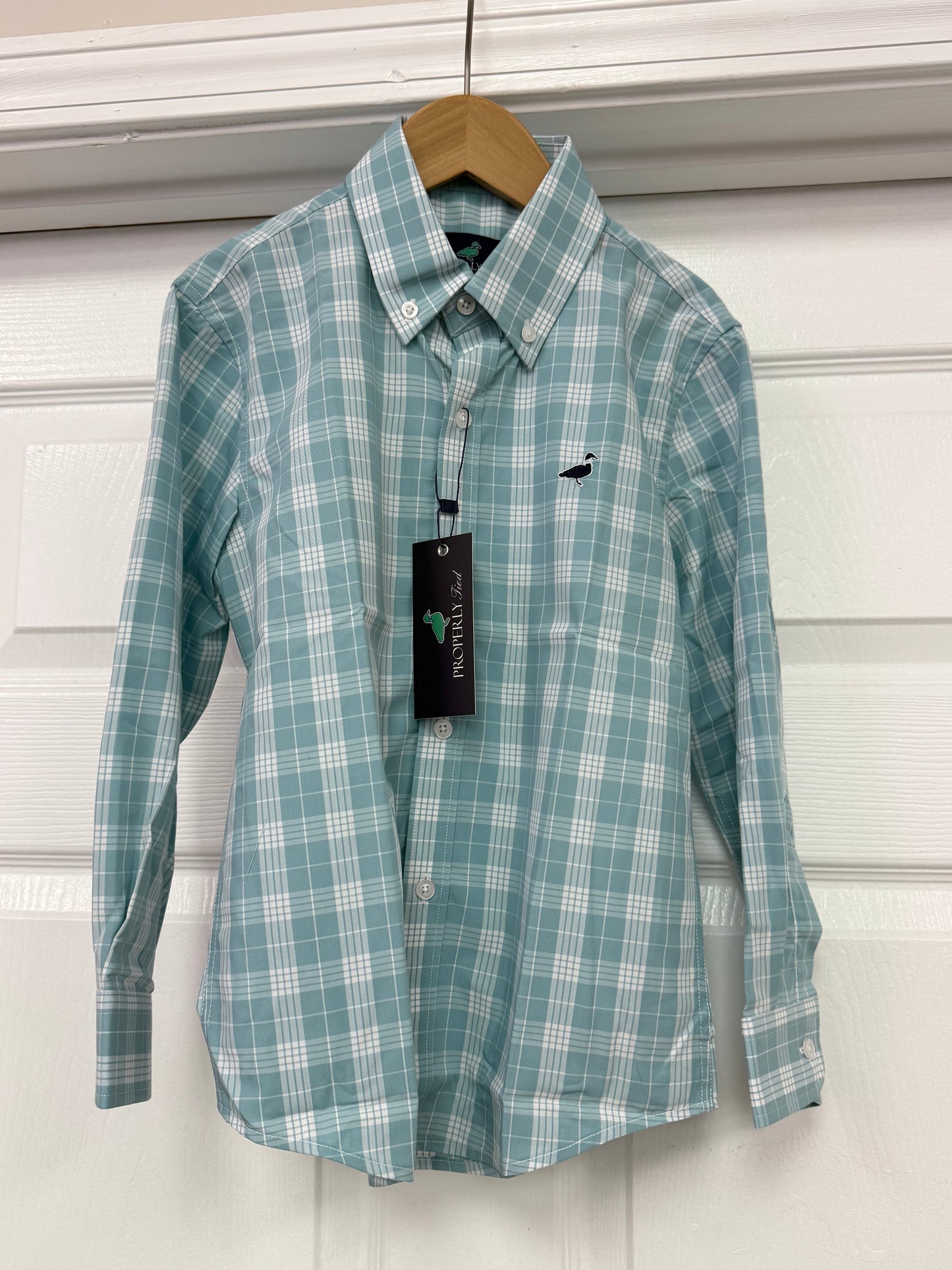 Boys Teal Dress Shirt