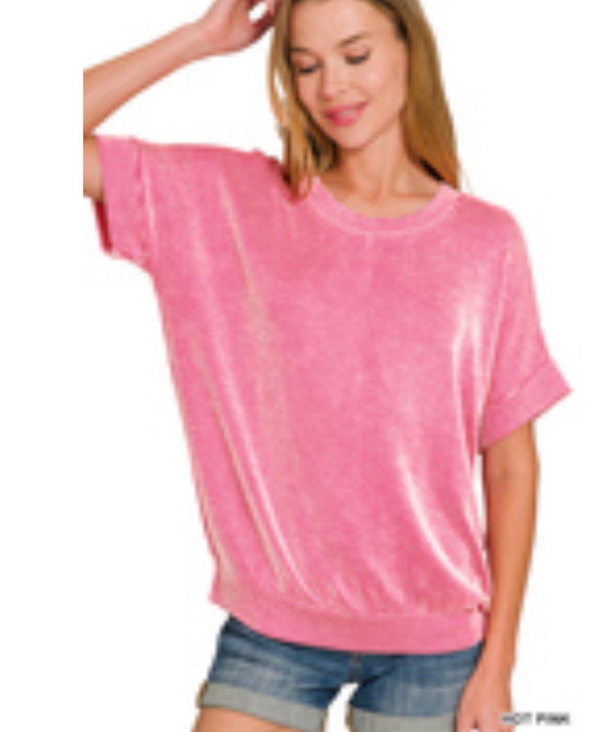 Round Neck Stripe Top