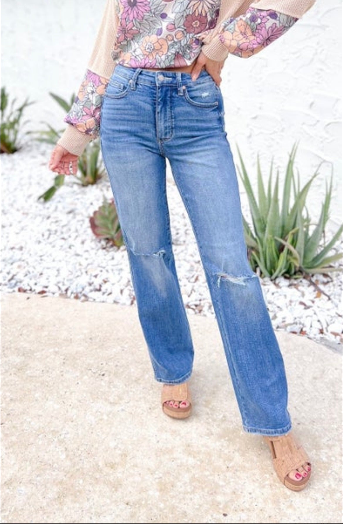 Judy Blue High Rise Straight Jeans