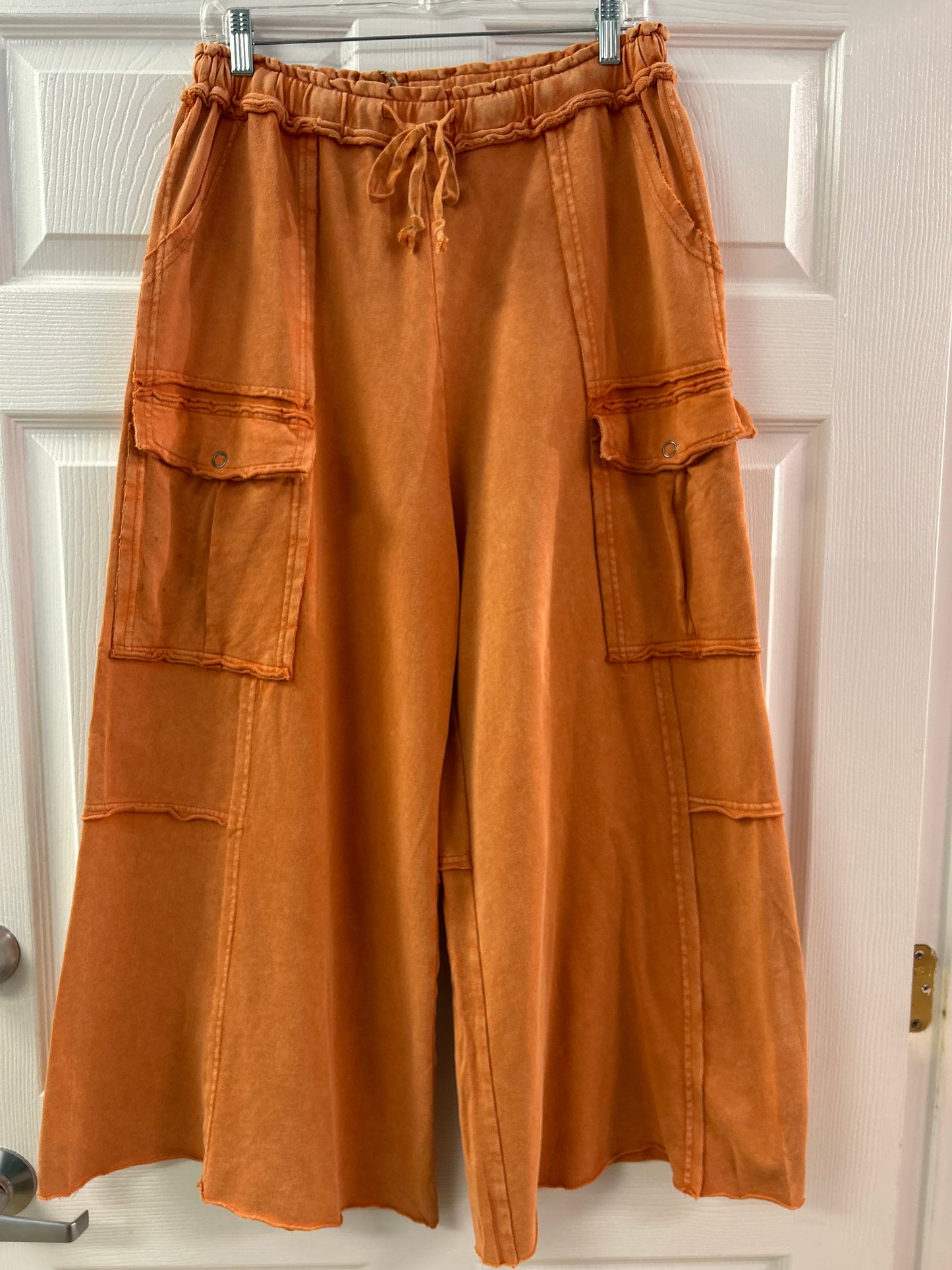 Rust Wide Leg Pants