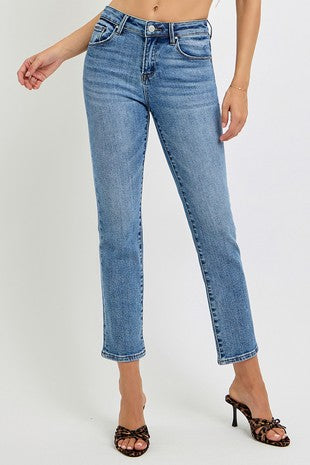 Mid-Rise Slim Jeans
