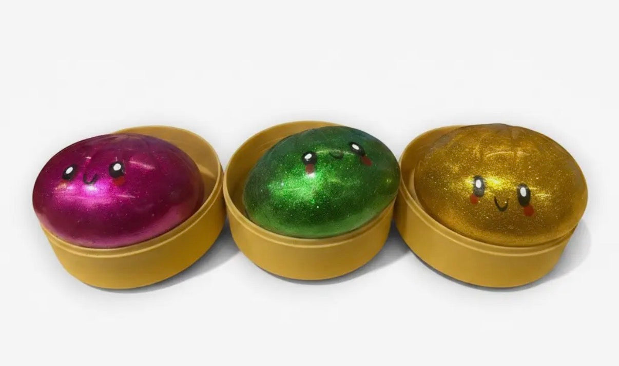 Rainbow Glitter Dumplings