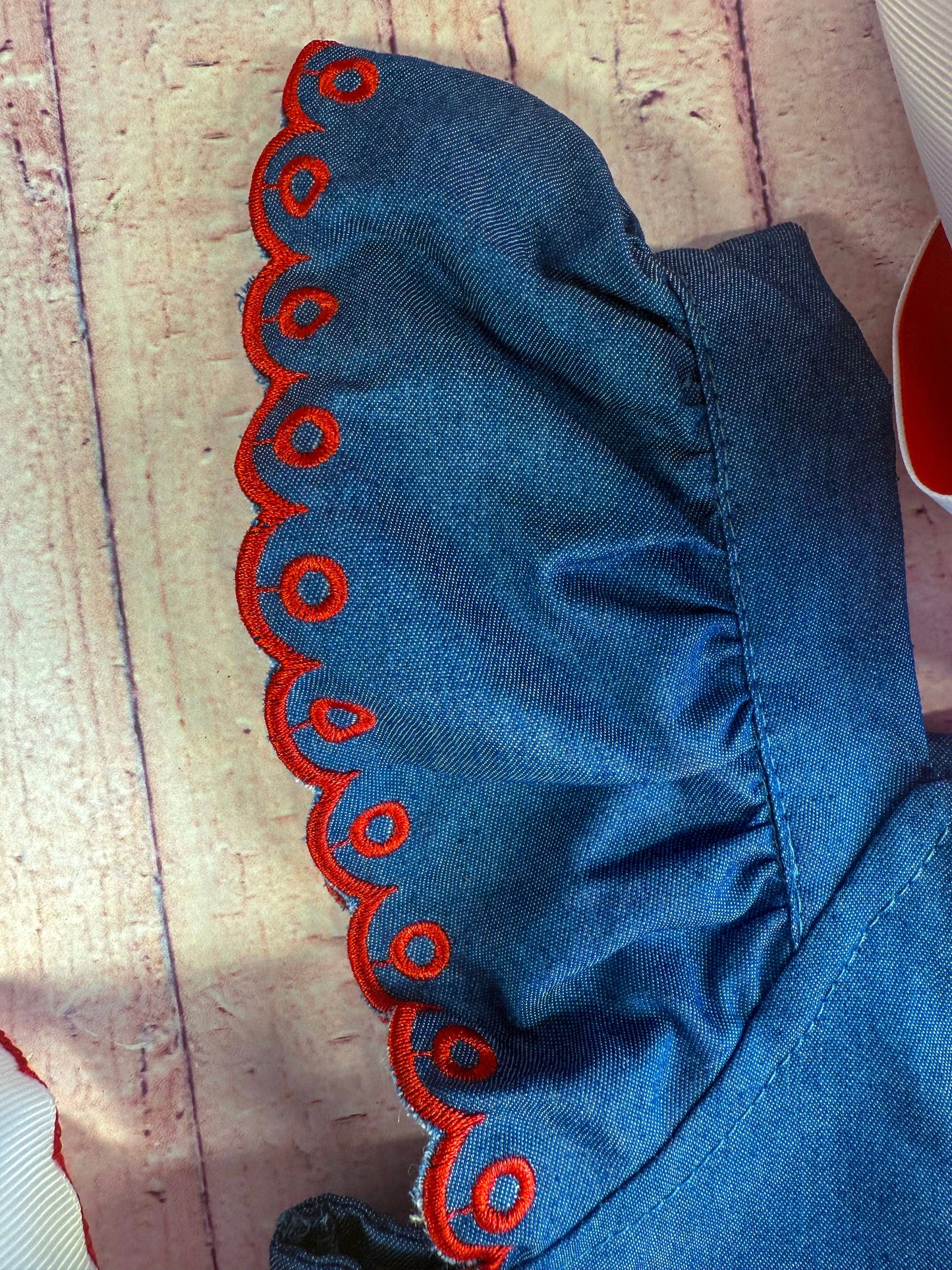 Vintage Apple Trio Navy Dress