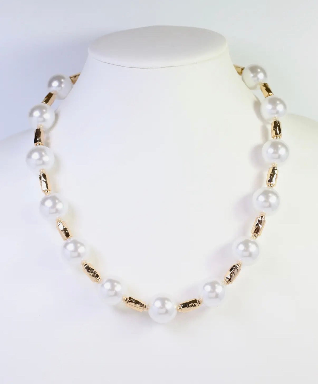 Gold Pearl Necklace