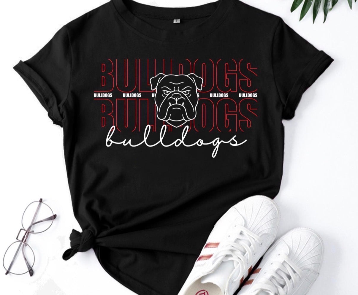Black Bulldog Tee