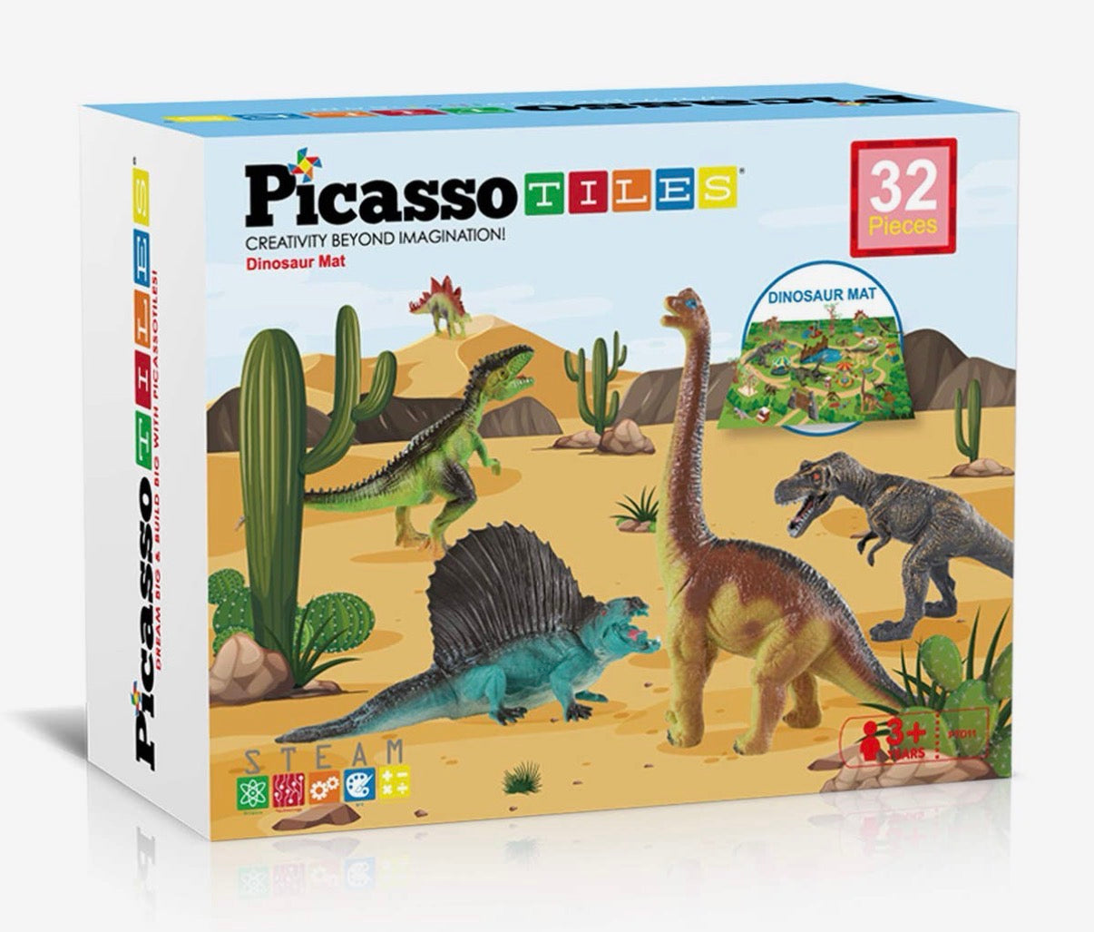 Dinosaur action figures toy set