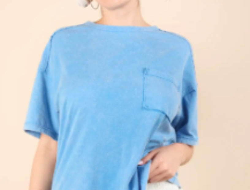 Blue Washed Tee