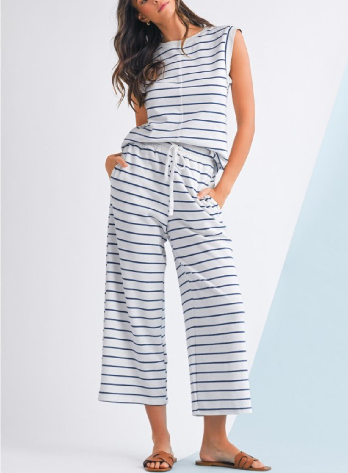 Blue Striped Set