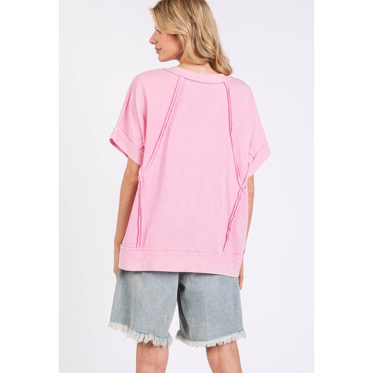 MINERAL WASH VINTAGE SEAM TEE