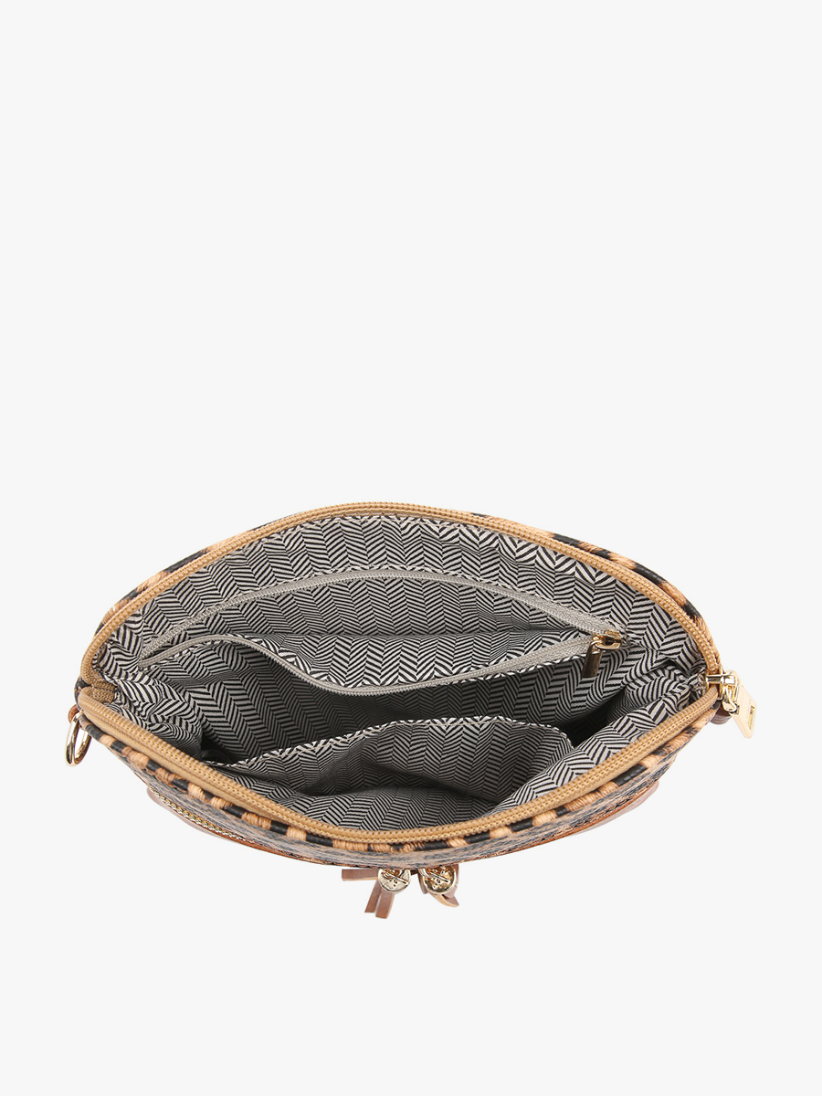 Tara Double Zip Crossbody Bag/Wristlet for Women