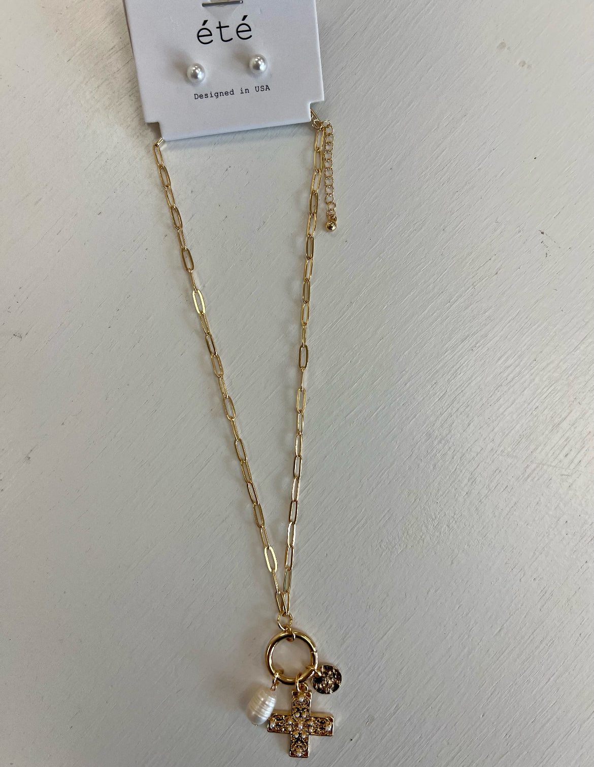 Gold Cross Necklace