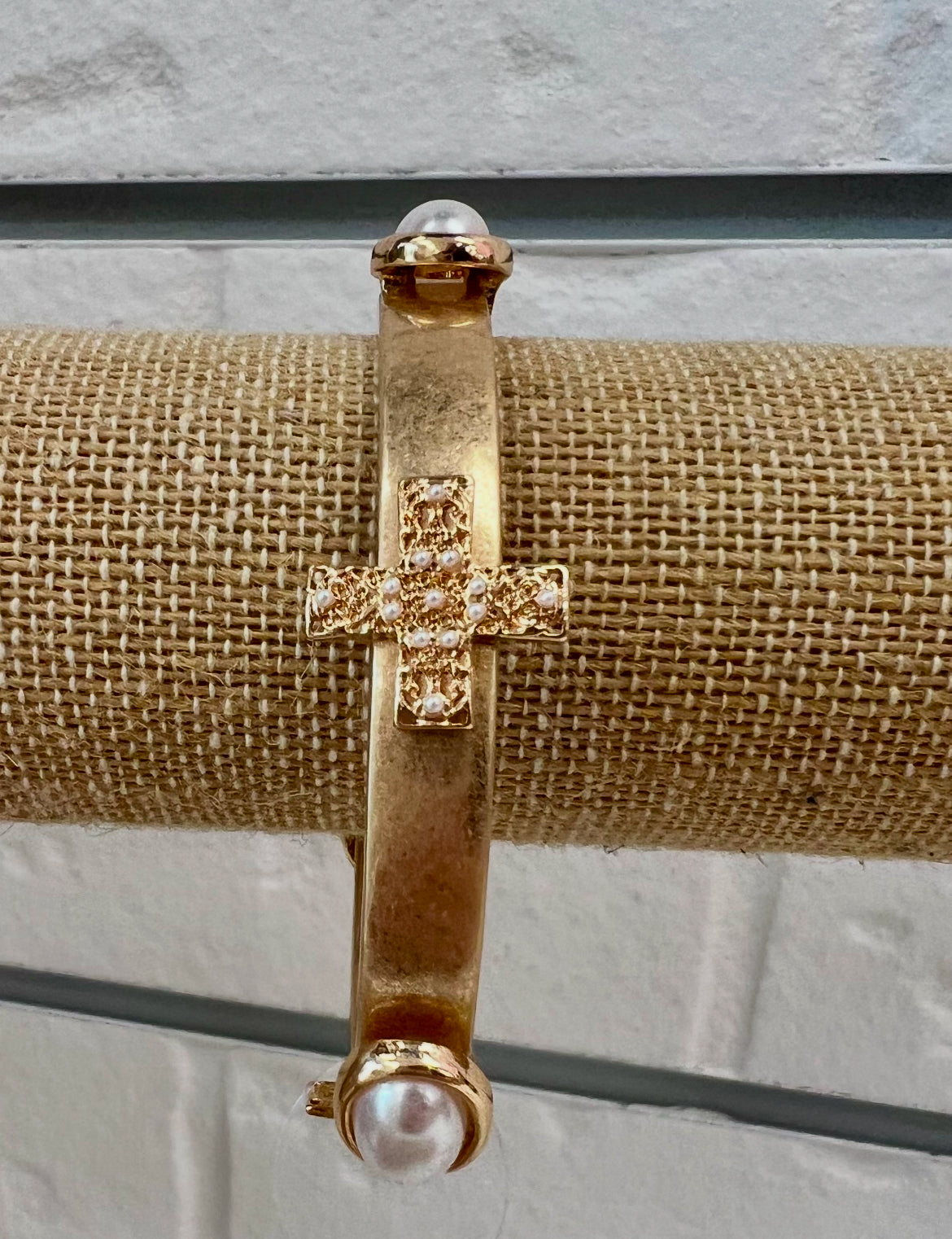 Good Cross Pearl Bracelet