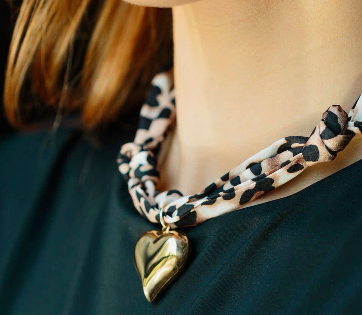 Leopard Scarf Nekclace