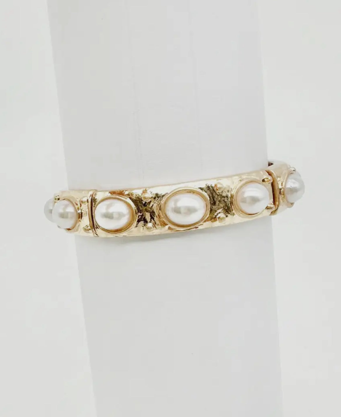 Ribbed Gold Bracelet