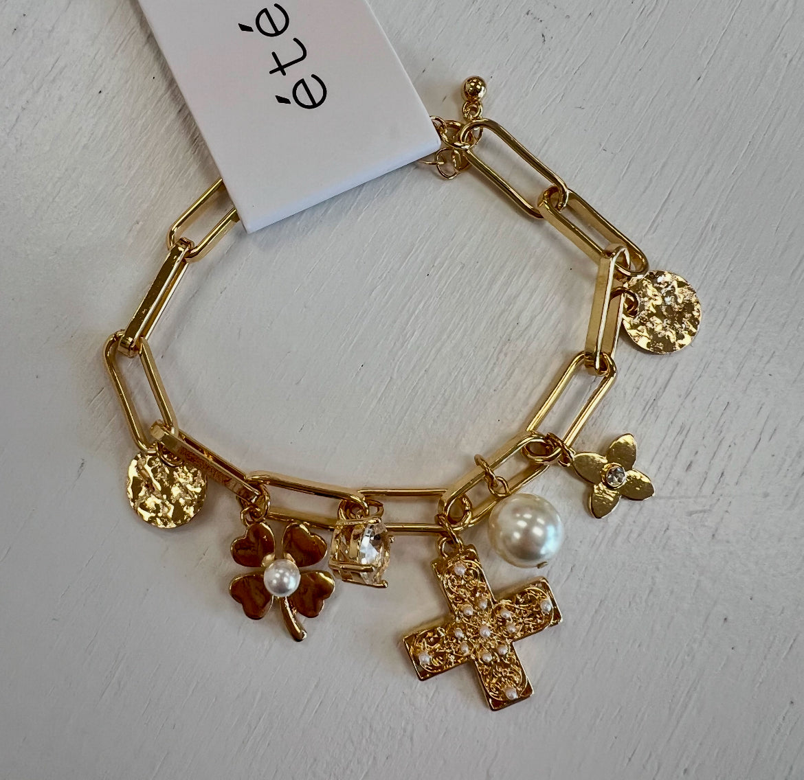 Gold Charm Bracelet