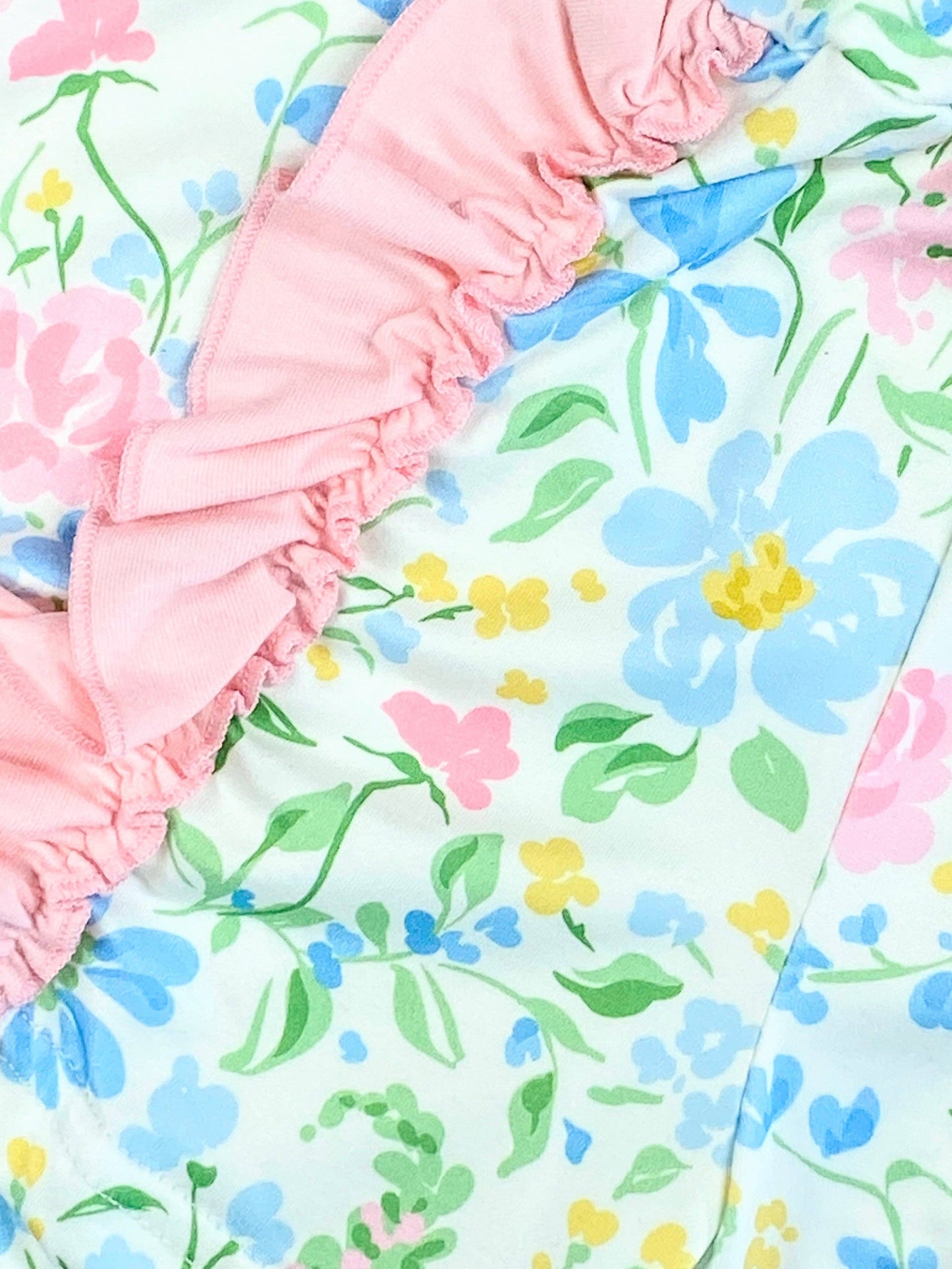 Chickadee Floral Ruffled Shorts Set