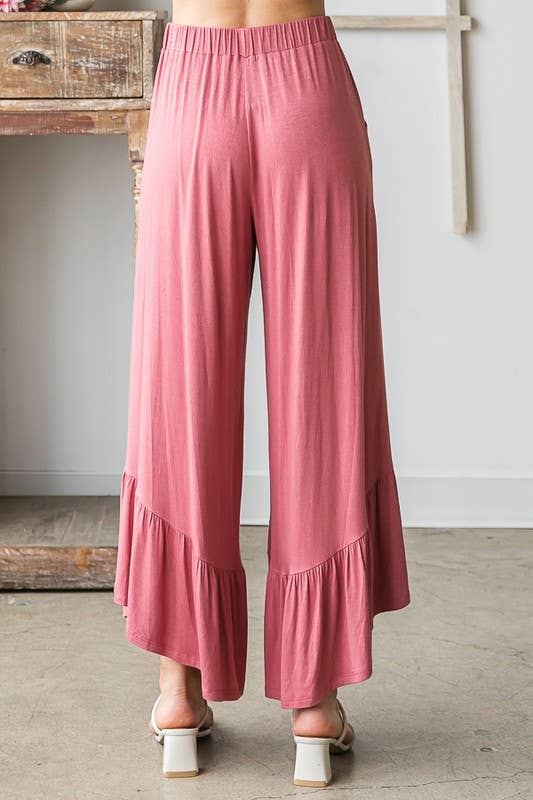 SOLID CASUAL PANTS