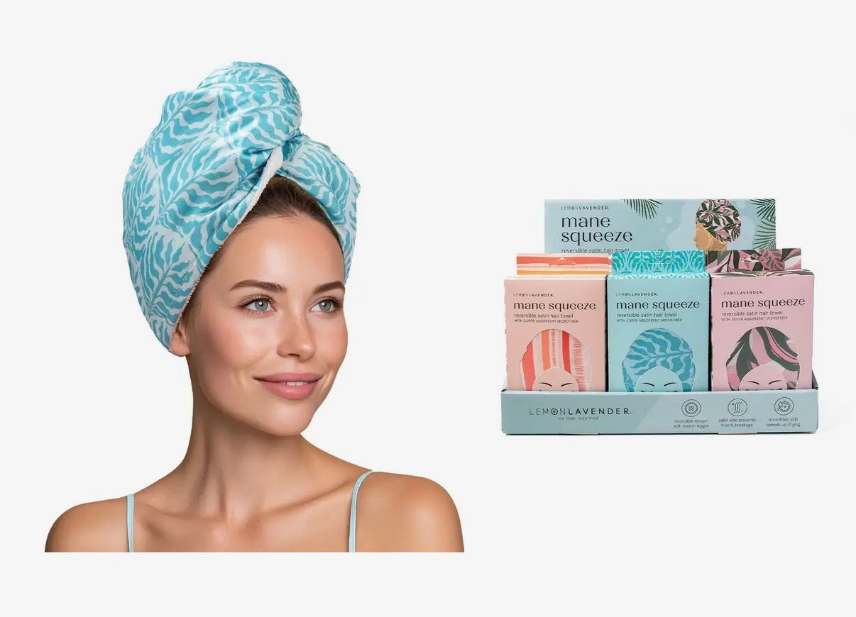 Satin Hair Towel