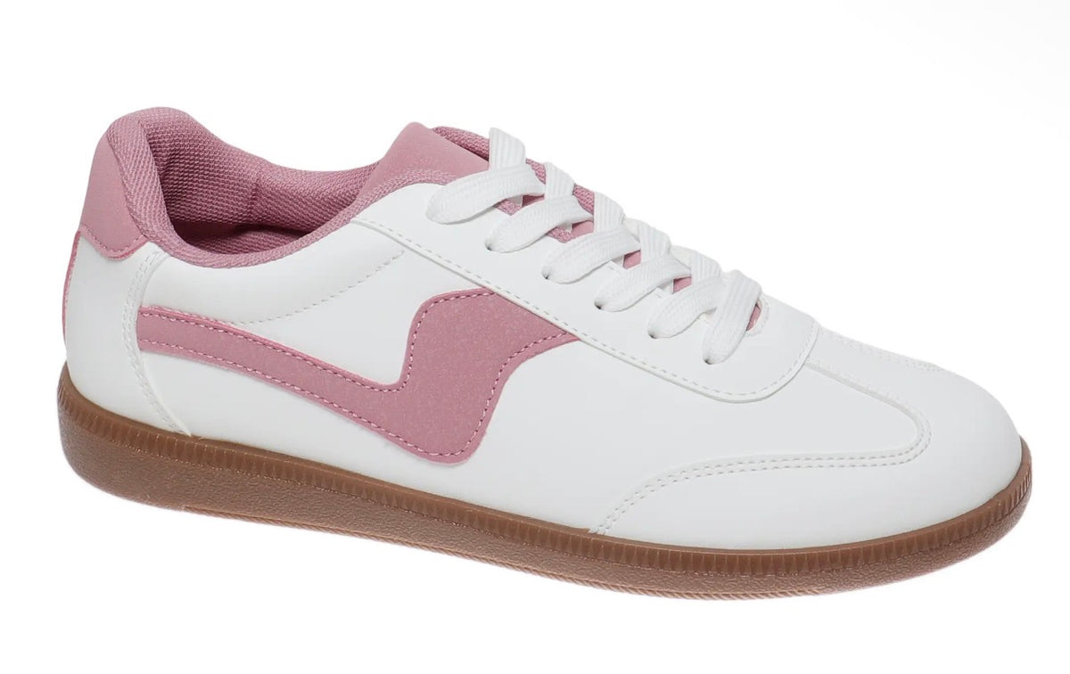Pink & White Sneakers