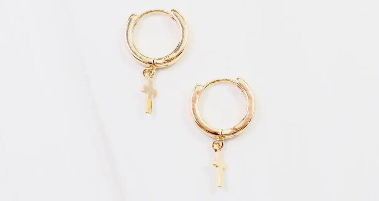 Cross Dangle Earrings