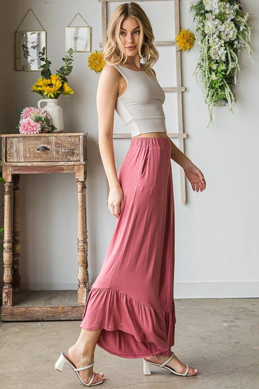 SOLID CASUAL PANTS