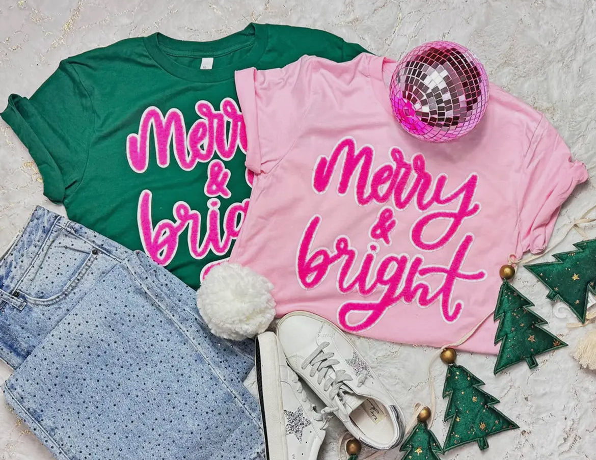 Pink Merry & Bright Tee