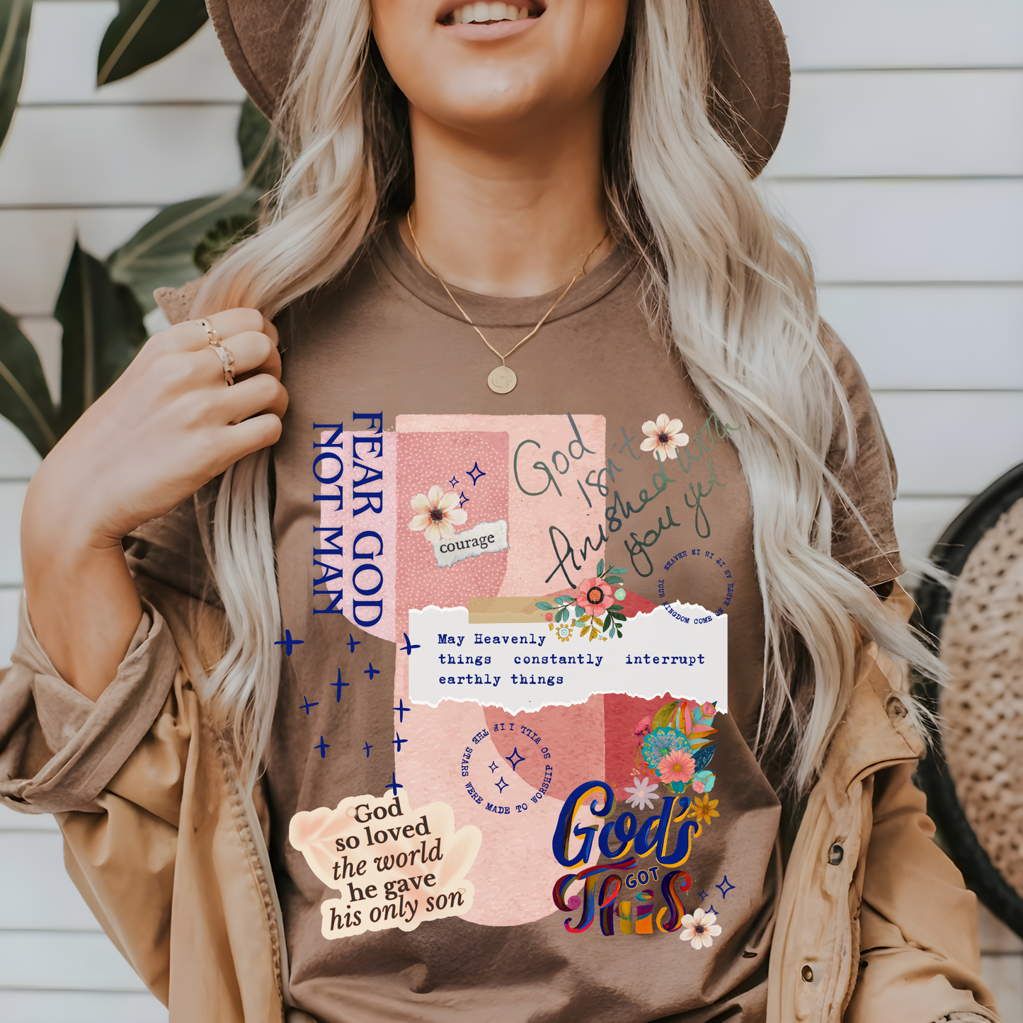 Bible Verse Collage Comfort Colors Christian T Shirt
