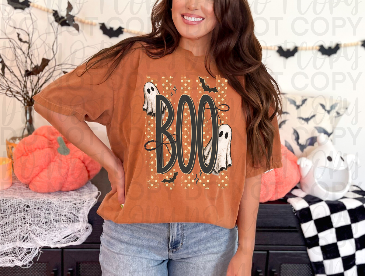 Spooky Season "BOO" Ghost Graphic Tee | Trendy Halloween