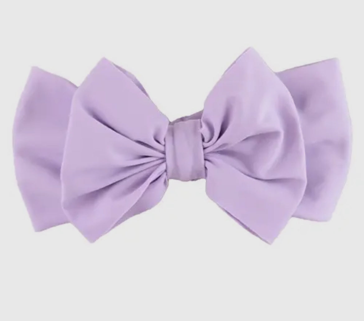 Purple Bow Headband