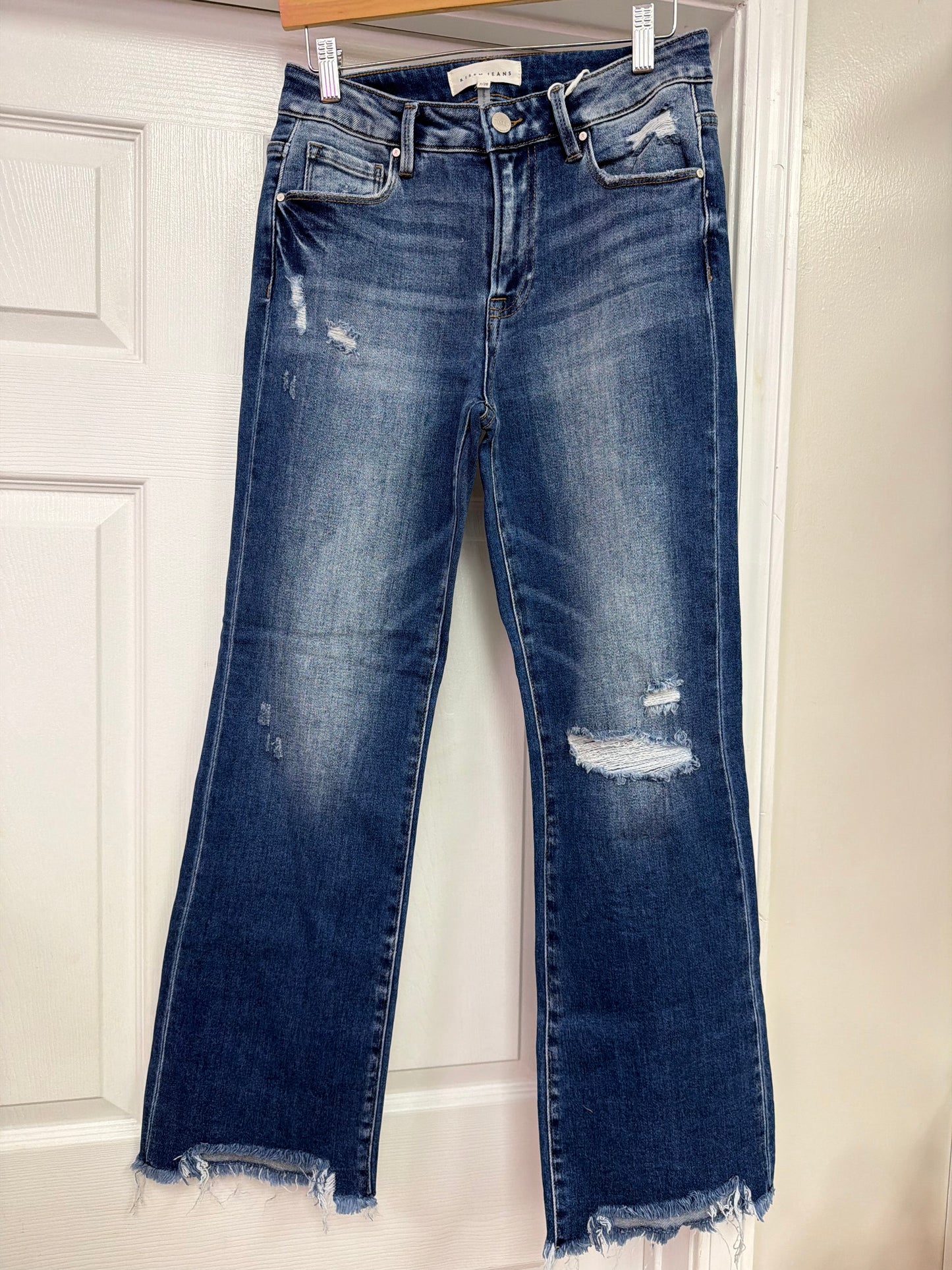 Frayed Distressed Jeans