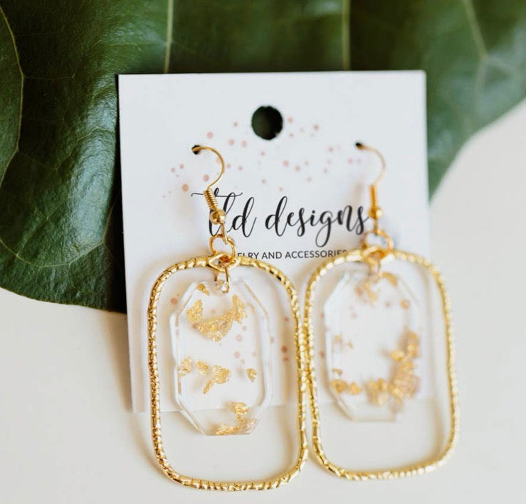 Gold Fleck Earrings