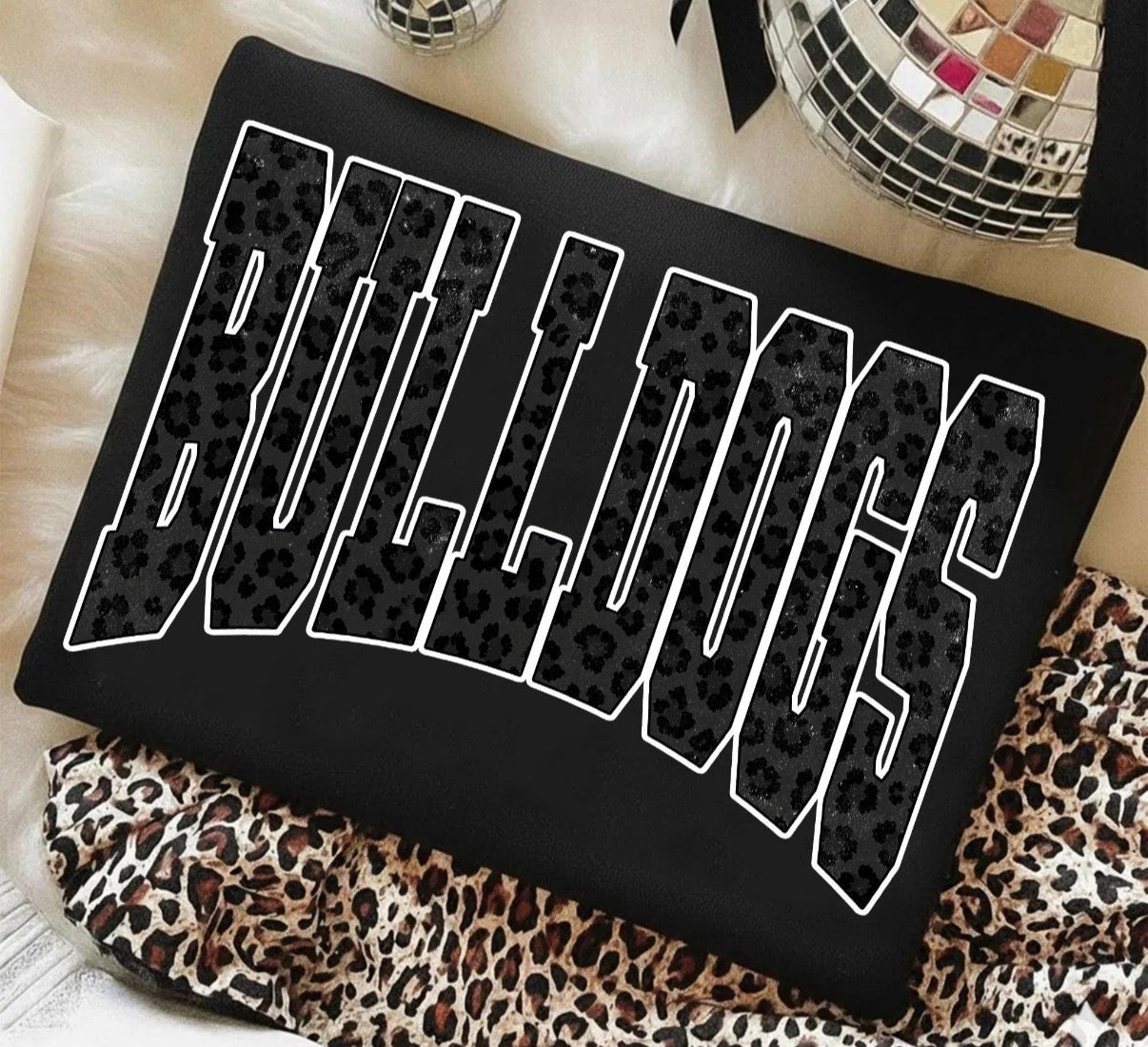 Block Lettering Bulldogs Tee
