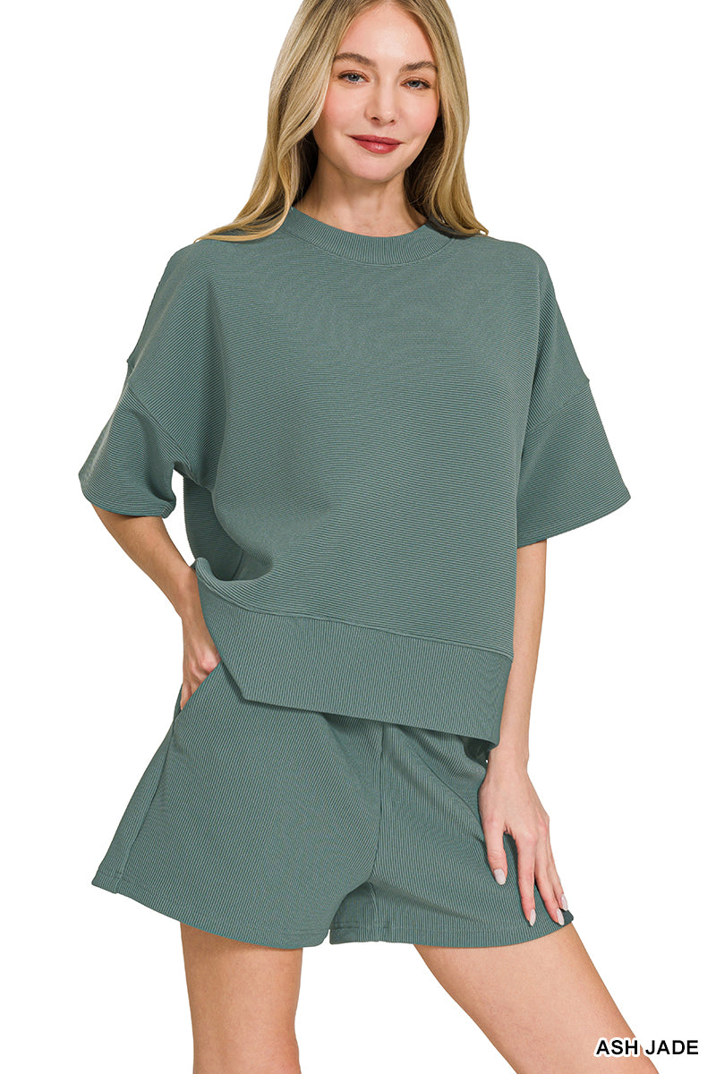 Ribbed Shorts Set