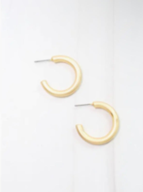 Matte Gold Earrings